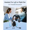 Trucker Bluetooth Headset with Microphone, Wireless Headset with Mic (Noise