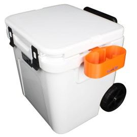 Tideline3D Cup Holder Compatible with YETI Roadie Wheeled Coolers (Blaze Orange, Fits YETI Roadie 32/48/60)