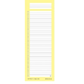 Day-Timer Self-Stick Hot Lists 1 Pad, 2 7/8" x 7 7/8", 50 Sheets
