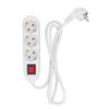 European Power Strip 3 Way ABS and Copper Multiple Outlet