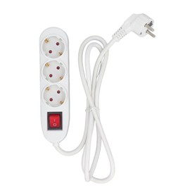 European Power Strip 3 Way ABS and Copper Multiple Outlet Power Board with Child Conservation   16A