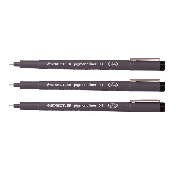 Staedtler 0.1 mm Pigment Liner Fineliner Sketching Drawing Drafting Pens