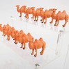 10 Pcs Hand Painted Camel Figurines - Miniature Bactrian Camel