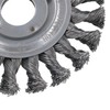 Flat Twist Knot Wire Wheel Brush 115mm 22.2 Bore Deburring