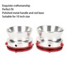 1 Pair NAB Hub Adapters Professional Polished Aluminum Reel to