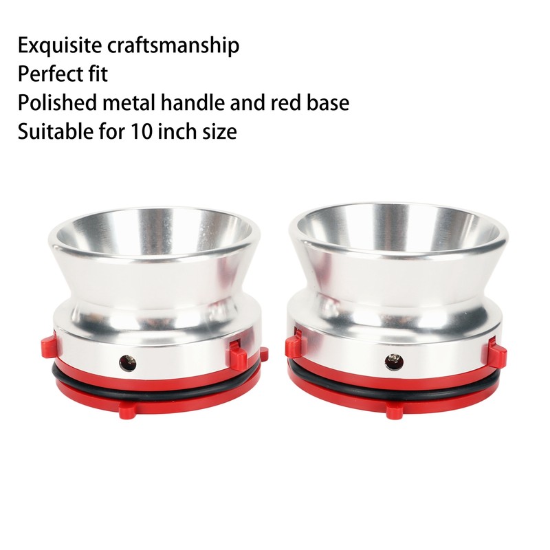 1 Pair NAB Hub Adapters Professional Polished Aluminum Reel to