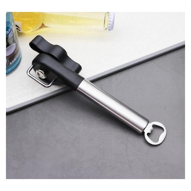 KOMUNJ Multi-purpose opener, safety can opener, ergonomic non-slip design with