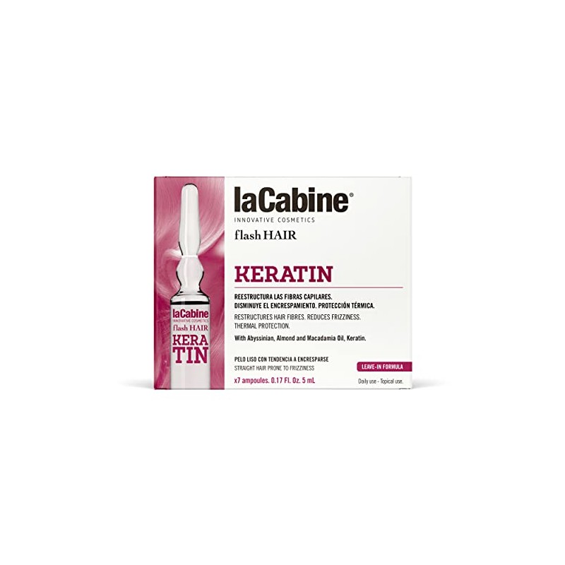 laCabine Caja de Ampolletas Capilares Flash Hair Keratin 7 x