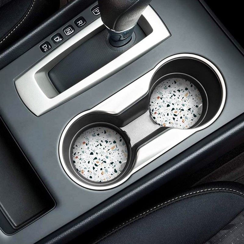 Britimes Car Coasters for Drinks Absorbent, 2 Pack Cup Holders,