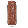 2 Finger Cigar Case Portable Waterproof Lightweight Artificial Leather Cigar