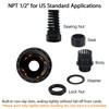 LeMotech 20Pcs NPT 1/2" IP68 Waterproof Cable Gland Flex Spiral