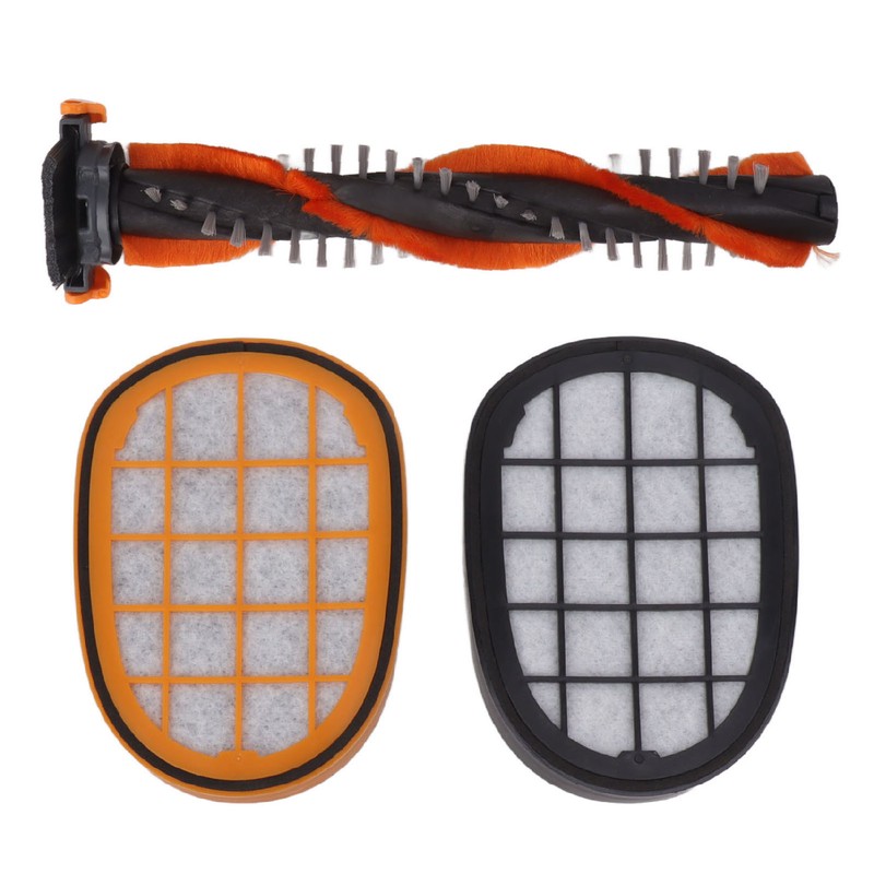Vacuum Roller Brush Yellow Black Filter Replacement Vacuum Clerner Accessory