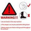 ZUFUMI Mini Foldable Leg Exerciser Portable Foot Pedal Exercise Machine