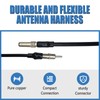 SYudwen Radio Antenna Adapter Male Plug, Cable Connector, Stereo FM