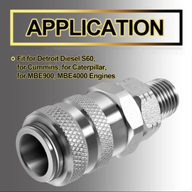 YMT for Connection to 'Compu-Check' Quick Connect Fittings,Replace for 5869-1 & J-47912-QC Fuel System Coupler Fitting Tool, Fits for Detroit Diesel S60 MBE900 MBE4000