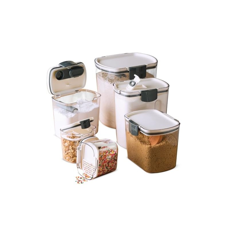 Progressive ProKeeper Baker's Airtight Kitchen Storage Canister Container Set for
