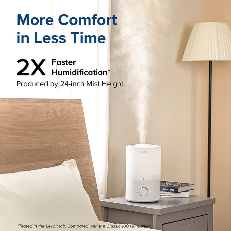 LEVOIT Humidifiers for Bedroom with Night Light(3L Water Tank)Cool Mist
