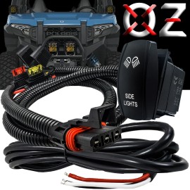 OZ-USA Pulse Power Bus Bar Plug 3-Wire Side Light Harness Kit for Polaris RZR Xpedition