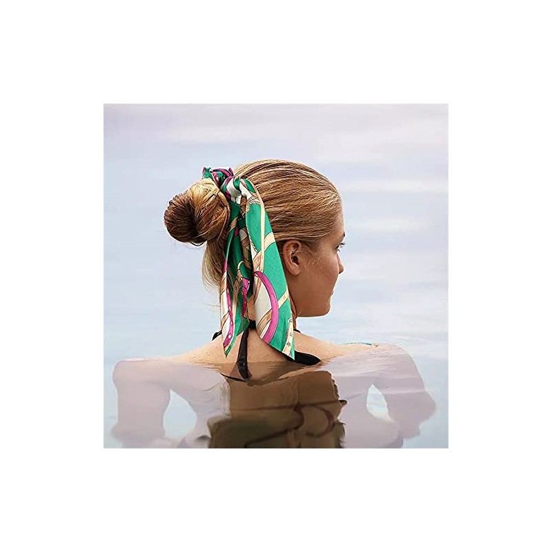 Avance Women's Hair Accessories, Scrunchie, Scarf, Adult, Cute, (Green)