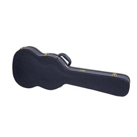 Crossrock Relief Series - Premium Wooden Case for SG Electric Guitars, featuring a Highly Textured Surface and Mink Imitation Fleece Interior - Ocean Blue (CRW630SGOB)