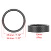 X AUTOHAUX Headset Spacer 10mm Carbon Fiber Handlebar Stem Spacer