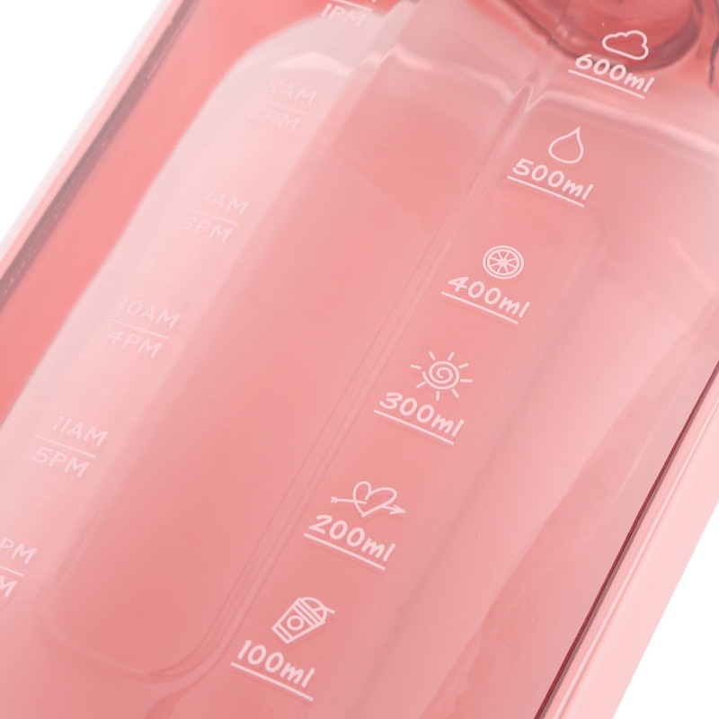 Flat Water Bottle, Travel Water Bottle Clear Appearance for Camping