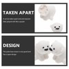 Operitacx Pack of 40 Polar Bear Erasers, Pencil Erasers, Animal