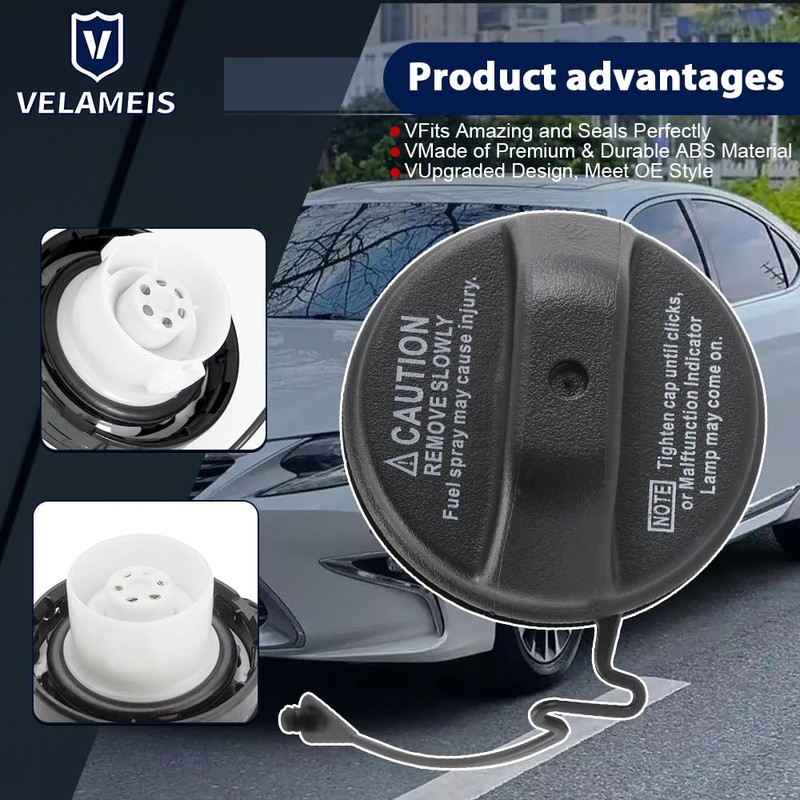 V VELAMIES 77300-33070 Gas Fuel Filler Tank Cap