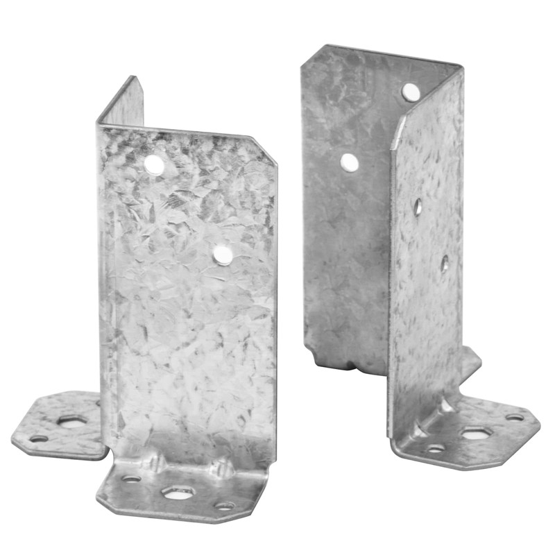 YIDU69Q 8 Pcs Adjustable Split Retrofit Post Base for 4x4,6x6
