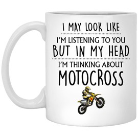 Motocross Mug - Funny Gift for Dirt Biker, Him, Men, Dad, Boyfriend - 11oz