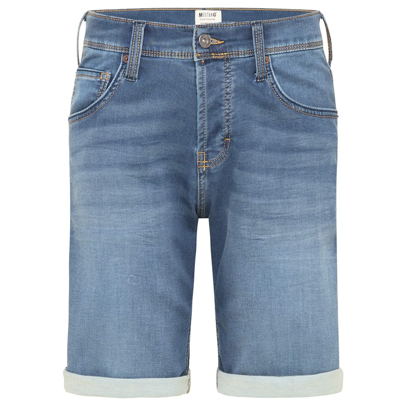 Mustang Men's Regular Fit Chicago Short Jeans, Denim Shorts (Chicago
