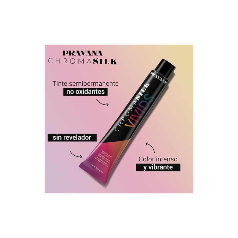 PRAVANA ChromaSilk Tono New Flame Tinte Semipermanente, Brillo Cabello 90ml