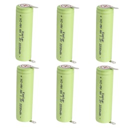 Kastar 6-Pack 1.2V 2200MAh Ni-MH Battery Compatible with WS400 WS600 PQ212 PQ222 RQ320 YS502 Remington Groomer/Trimmer F-4790 F-5790 F-7790 MS-280 MS-290 MS-5100 MS-5200 MS-5500 MS-5700