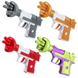 chislim Rock Paper Scissors Toy Gun,Finger Guessing Game Toy Entertainment Interactive Toy for Adults Kids Family Party (4PCS)