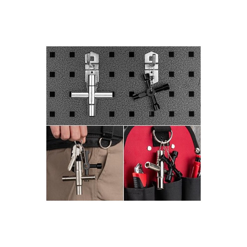 HAUTMEC - Llave de agua universal multifuncional de 4 vías,