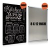 BEASTZHENG Funny Kitchen Conversions Chart Metal Tin Sign Wall Art
