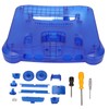 Protective Shell for N64 Retro Video Game Console, Translucent Blue