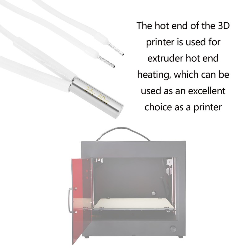 ECSiNG 2pcs 24V 60W High-Temperature Heater Filter Element Compatible with
