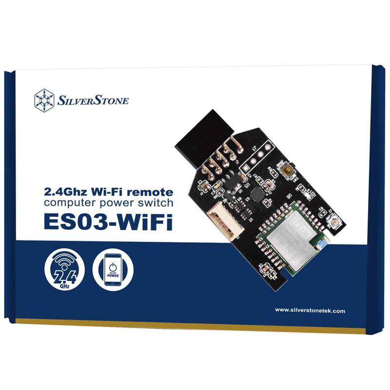 SilverStone SST-ES03-WiFi 2.4Ghz Wi-Fi Wireless (with Smartphone) Power Remote Switch