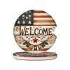 America Flag USA Flag Absorbent Car Coasters 2 Pack for