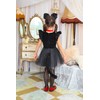 Party City Petite Kids Black Cat Dress, Cosplay, Size 7