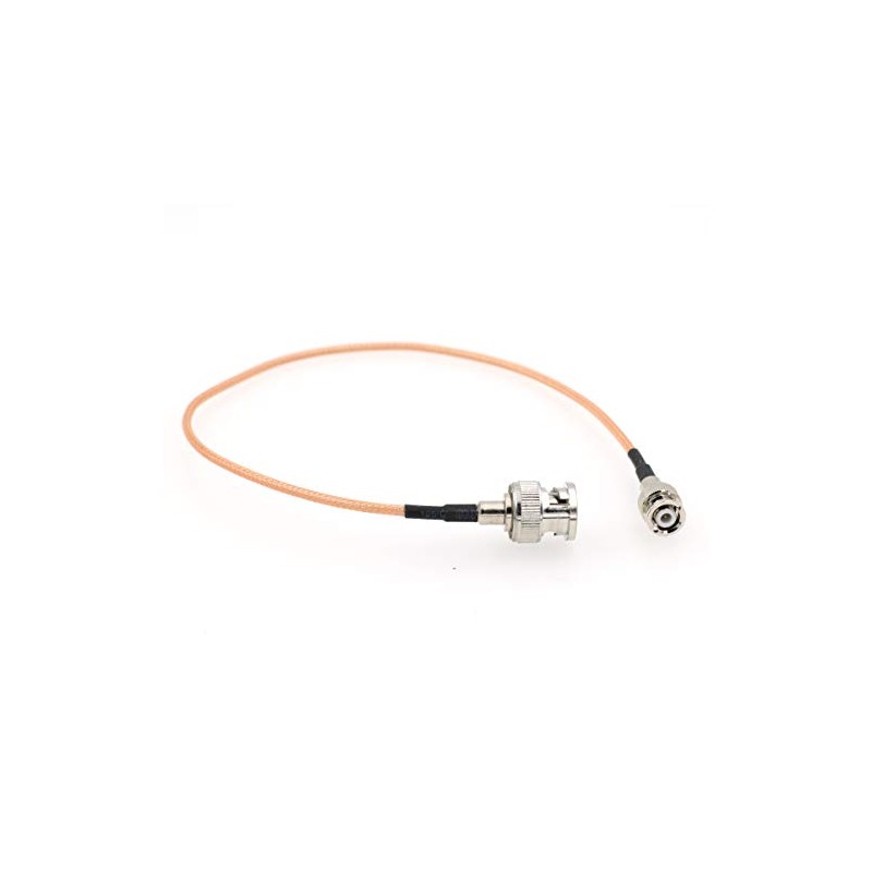 drri BNC to Mini BNC Male Straight Crimp RF Pigtail