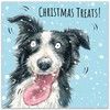 Twizler Funny Christmas Card Dog Treats - Humour Merry Xmas