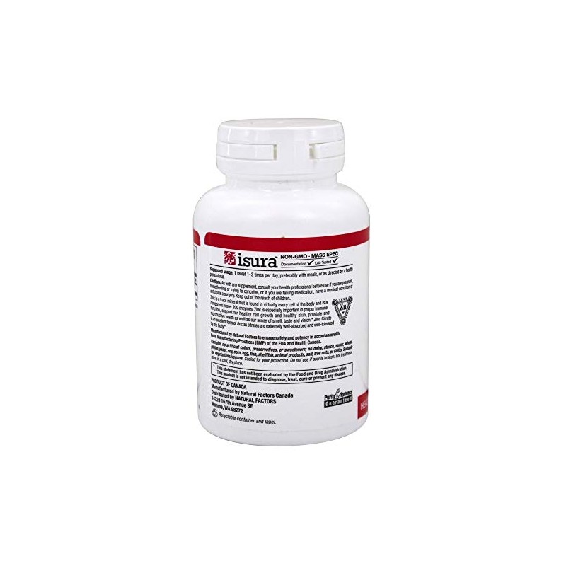 Natural Factors - Zinc Citrate 15mg, Support for Healthy Skin