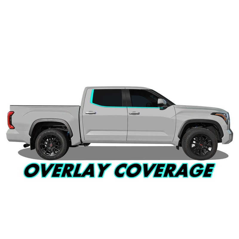 SlickMod Chrome Delete Blackout Vinyl Overlay for 2022-2024 Toyota Tundra