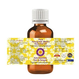Deve Herbes Pure Fenugreek (Methi) Essential Oil (Trigonella foenumgraecum) Steam Distilled 5ml (0.16 oz)