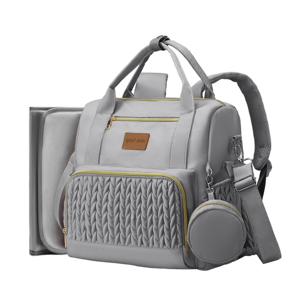 2025 Upgraded Diaper bag Backpack, Waterproof Baby Diaper bag with