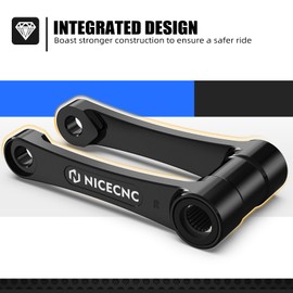 NICECNC Black 1.75″ Lowering Link Compatible with Sherco 125 SE-R/250 SE-R/300 SE-R 2017-2024 250 SEF-R/300 SEF-R/450 SEF-R/500 SEF-R 2017-2024 See Fitment