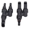 1 Pair Solar Branch Connector Panel Parallel Connection Cable Splitter