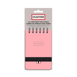 Studio Oh! All Weather Field Book, 5.75” X 3.6” 128 Pg Outdoor Notebook With Elastic Band to Protect Notes, Pocket Journal With Dot Grid Stone Paper for Surveying, Water & Tear Resistant, Purring Pink